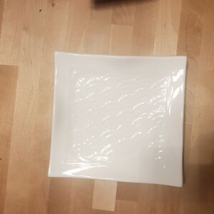 Elegant White Square Plate